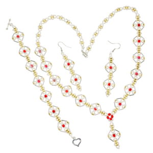 Collar Con Pulsera Y Pendientes Bohemia