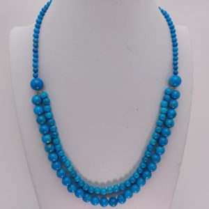 Collar en piedra natural, turquenita "QUE ELEGANCIA"