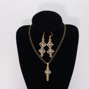 Pendientes y colgante "UNICO"