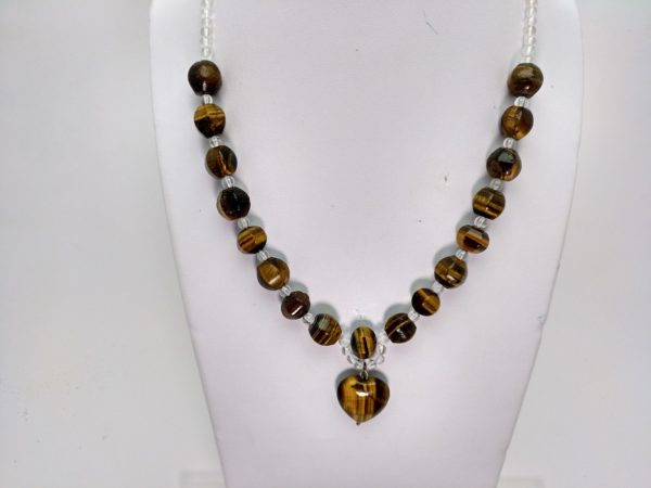 Collar En Mineral: Cuarzo Ojo De Tigre - Imagen 2