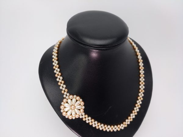 Collar De Perlas Con Flor.&Quot;Brillante&Quot; - Imagen 3