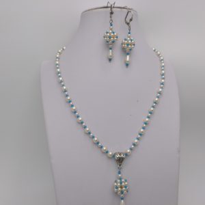 Collar, con pendientes para mujer."ELEGANTE"