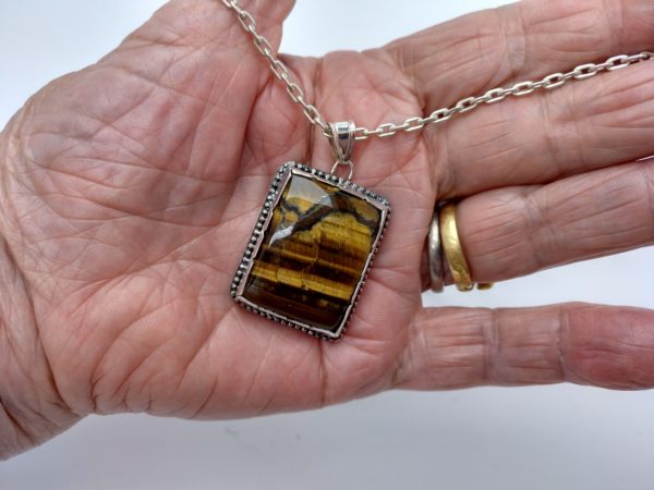 Colgante En Ojo De Tigre.&Quot;Brillante&Quot; - Imagen 2