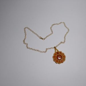Colgante en agata corneola."BRILLANTE"