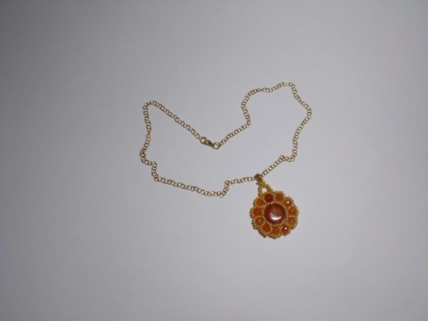 Colgante En Agata Corneola.&Quot;Brillante&Quot;