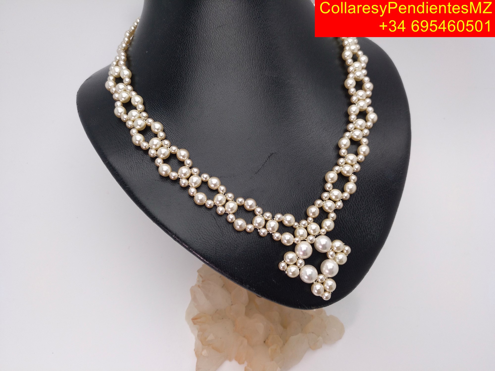Collar en perlas. "Elegante" - Imagen 4