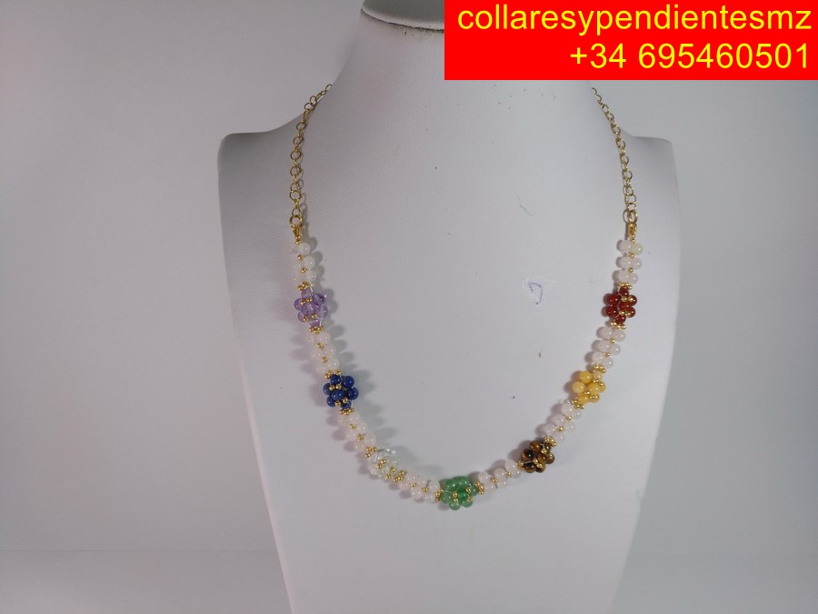 collar en minerales, siete chacras