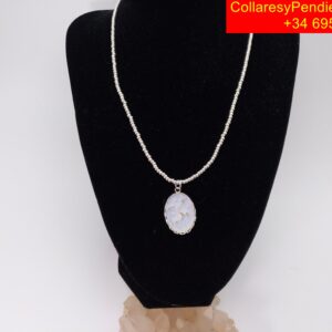 collar-cabujon-vidrio-cristal-matizado-plata-ley