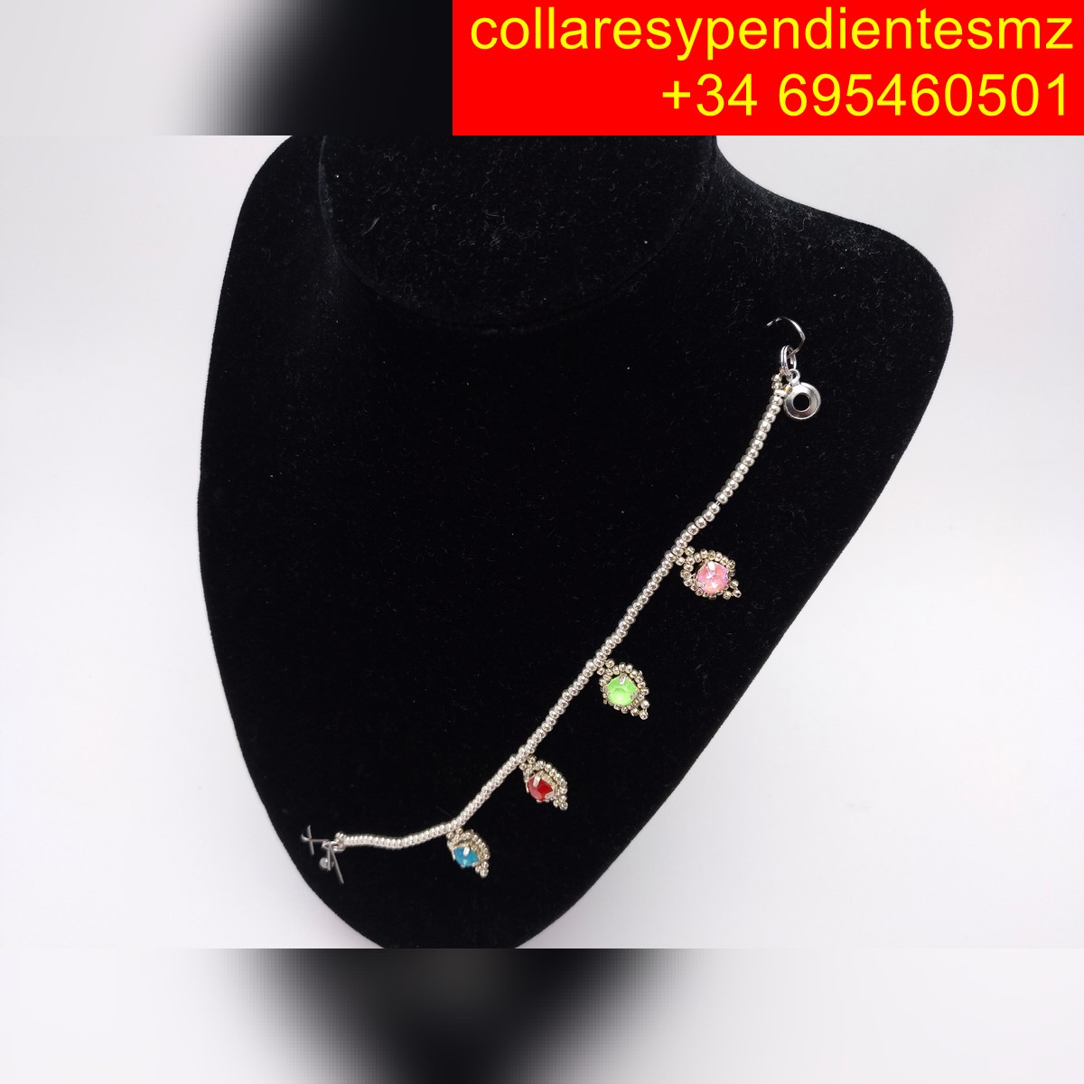 collar cabujones pure cristal elegante collaresypendientesmz