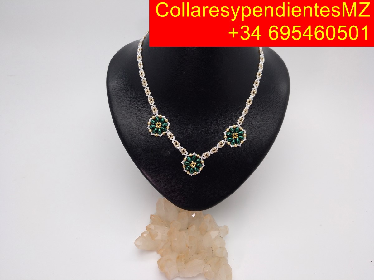 Collar olivas tres flores, premiun. - Imagen 2