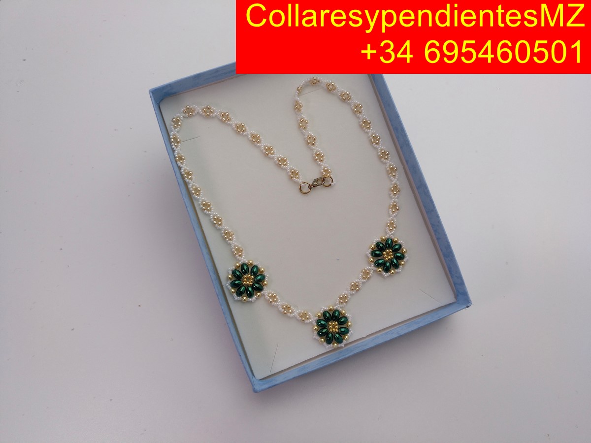 Collar olivas tres flores, premiun. - Imagen 4