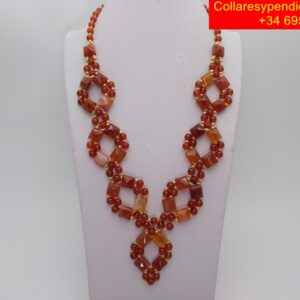 collar agata corneola-collaresypendientesmz